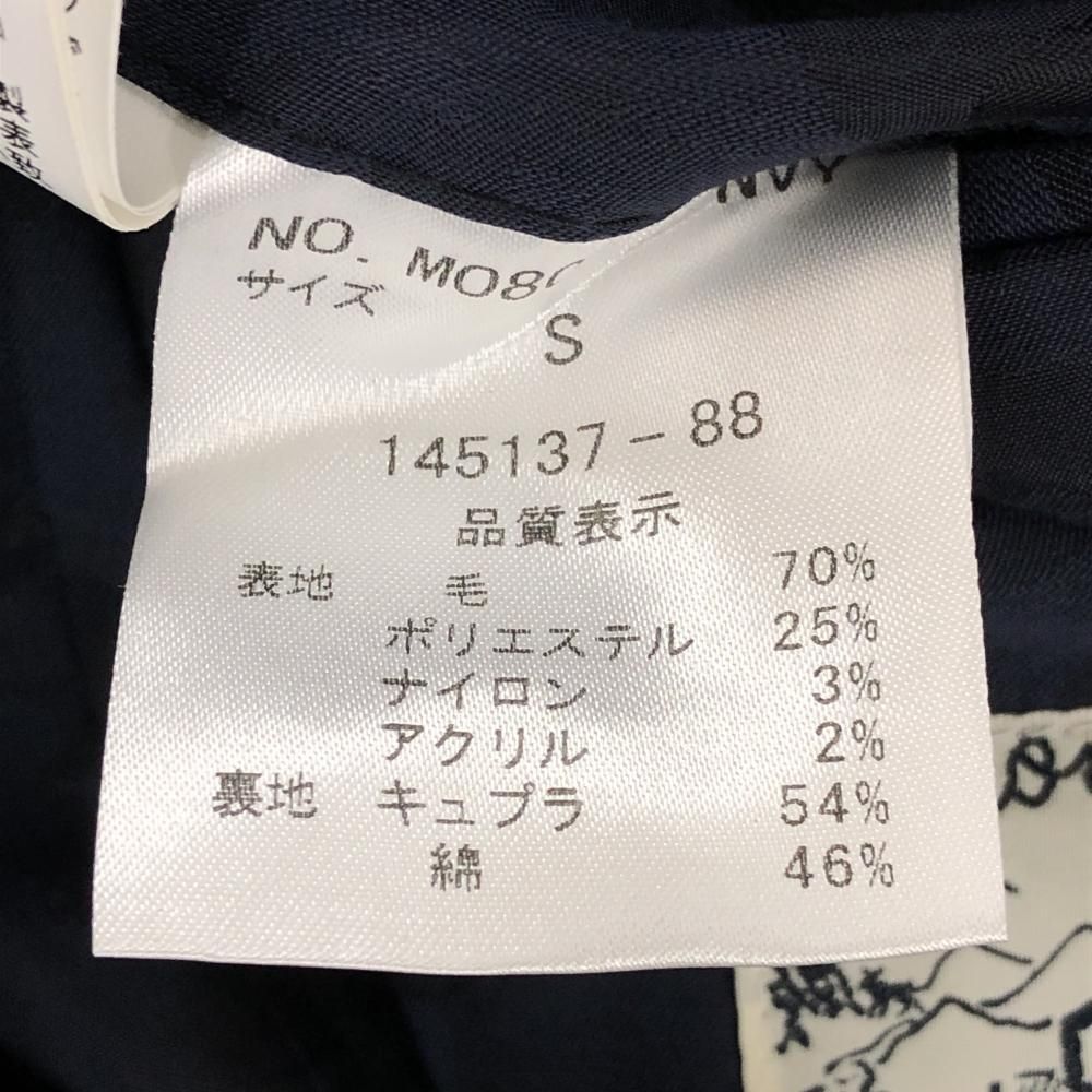 めい 超美品】モンジー テーラードジャケット ネイビー ウール混 裏地迷彩