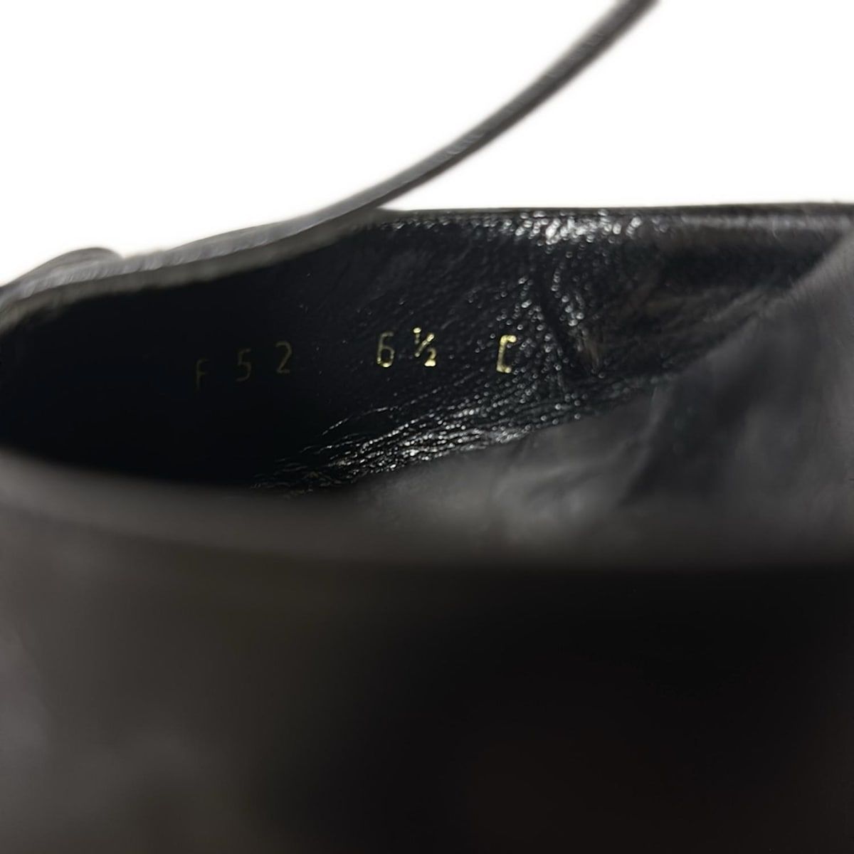 250○ Ferragamo 黒 リボン付きオープントゥサンダル 6 120161.jpg
