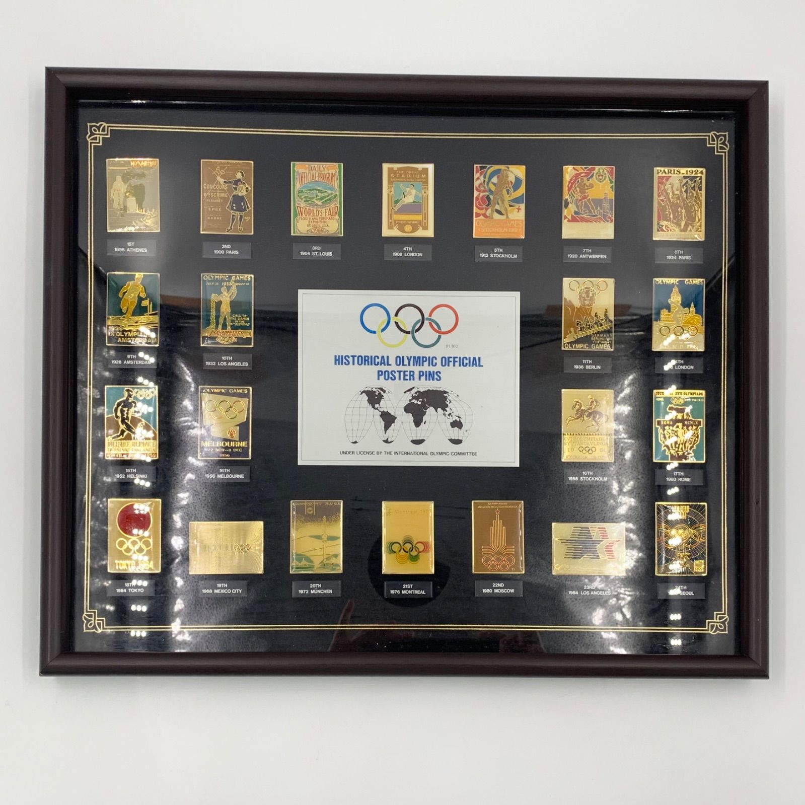 歴代オリンピック公式ポスター メタルプレートコレクション 記念品