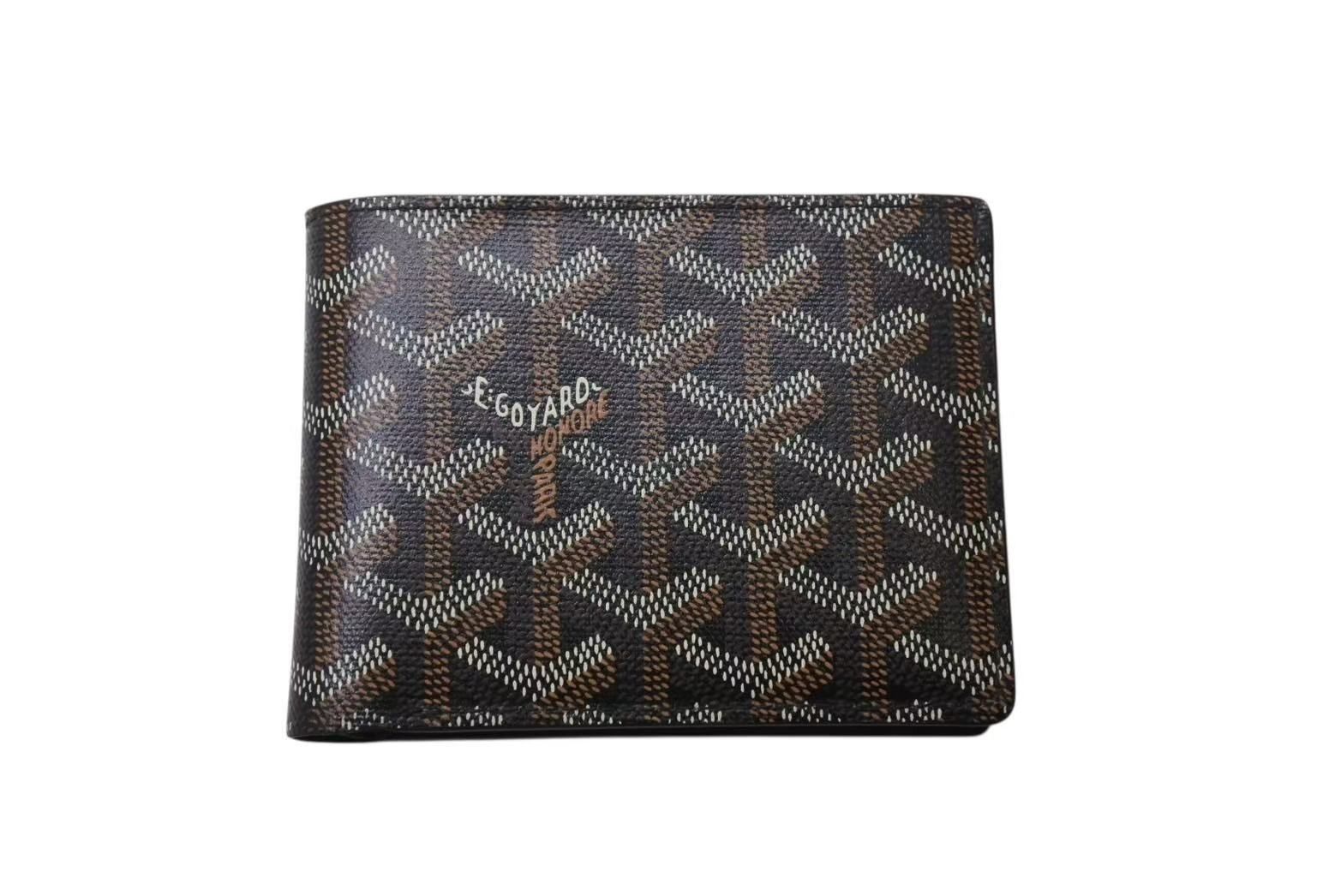 GOYARD ゴヤール ヴィクトワール ウォレット 二つ折り財布 ブラック ゴヤールディンキャンバス 4b002575