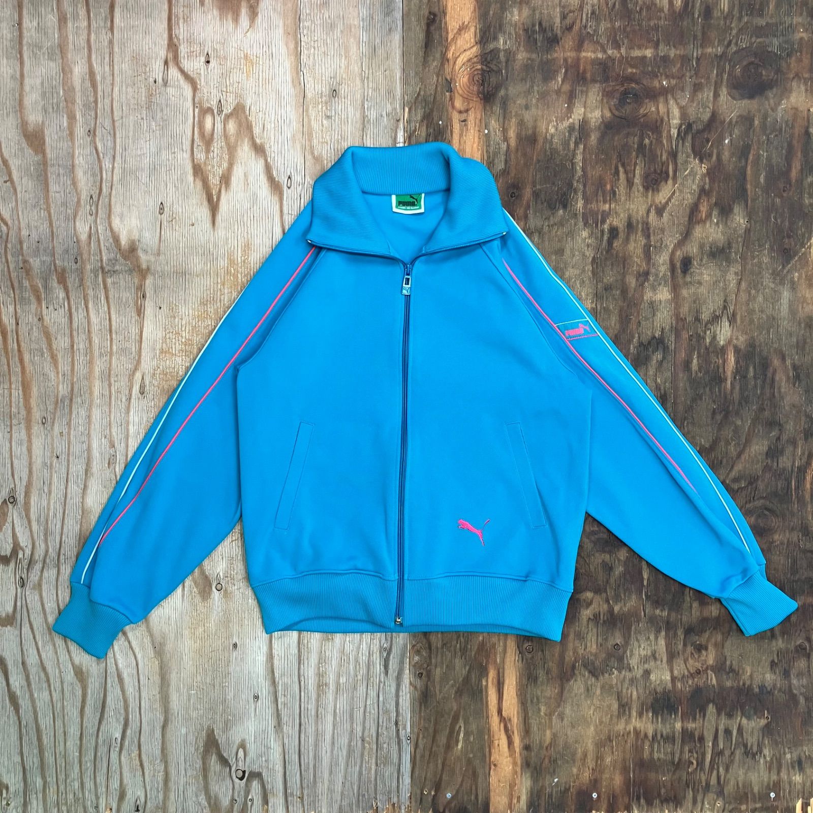 90s PUMA プーマ ハイネック トラックジャケット ヒットユニオン L相当 PUMA プーマ ヒットユニオン ハイネック ジャージ トラック