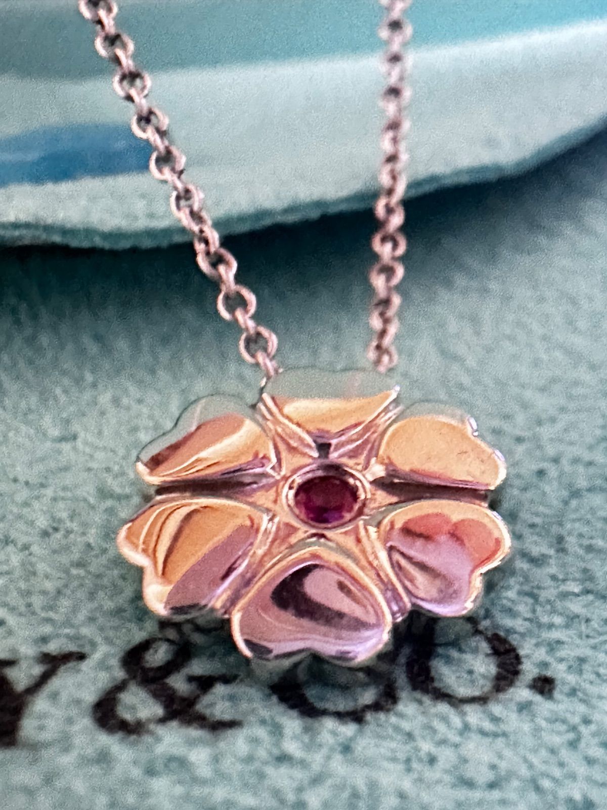 ピンクサファイア付き【美品】TIFFANY&Co. クラウンオブハート ピンク 