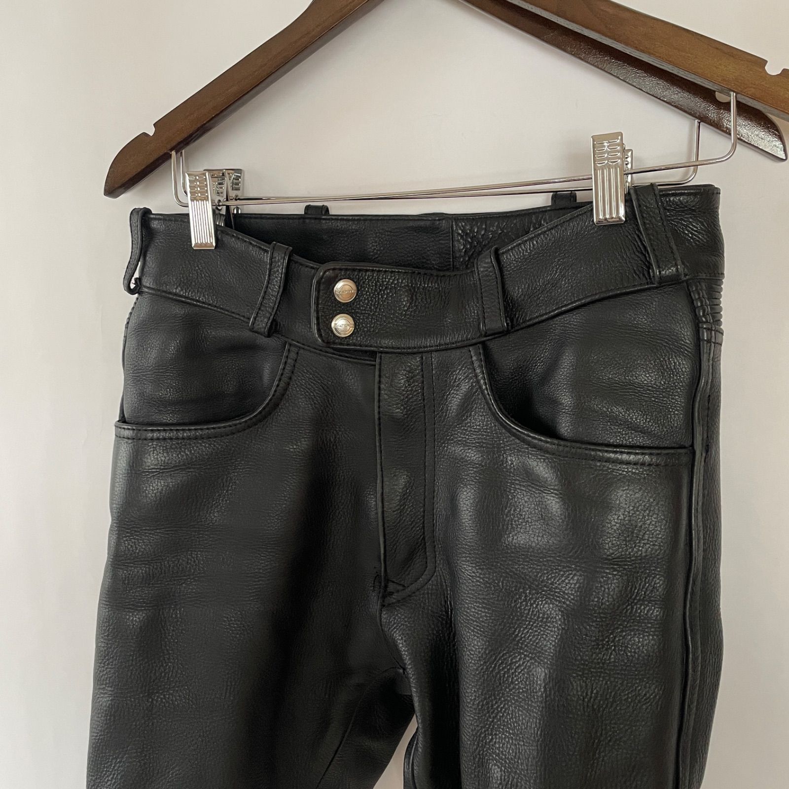 KADOYA カドヤ 牛革 バイクパンツ S ブラック