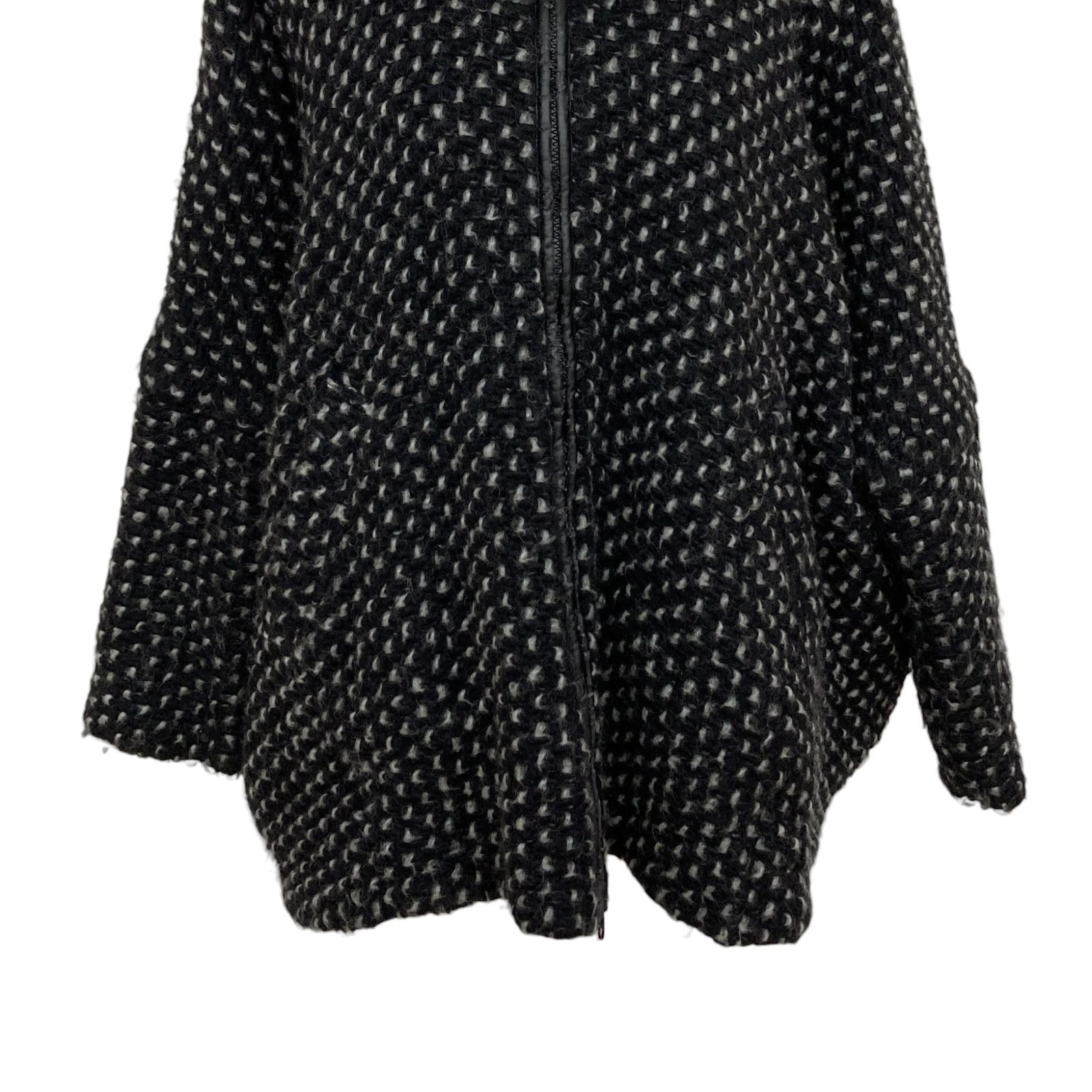 TSUMORI CHISATO ツモリチサト 黒×白 ポンチョ ケープコート M WWW_CUAOAR_JP