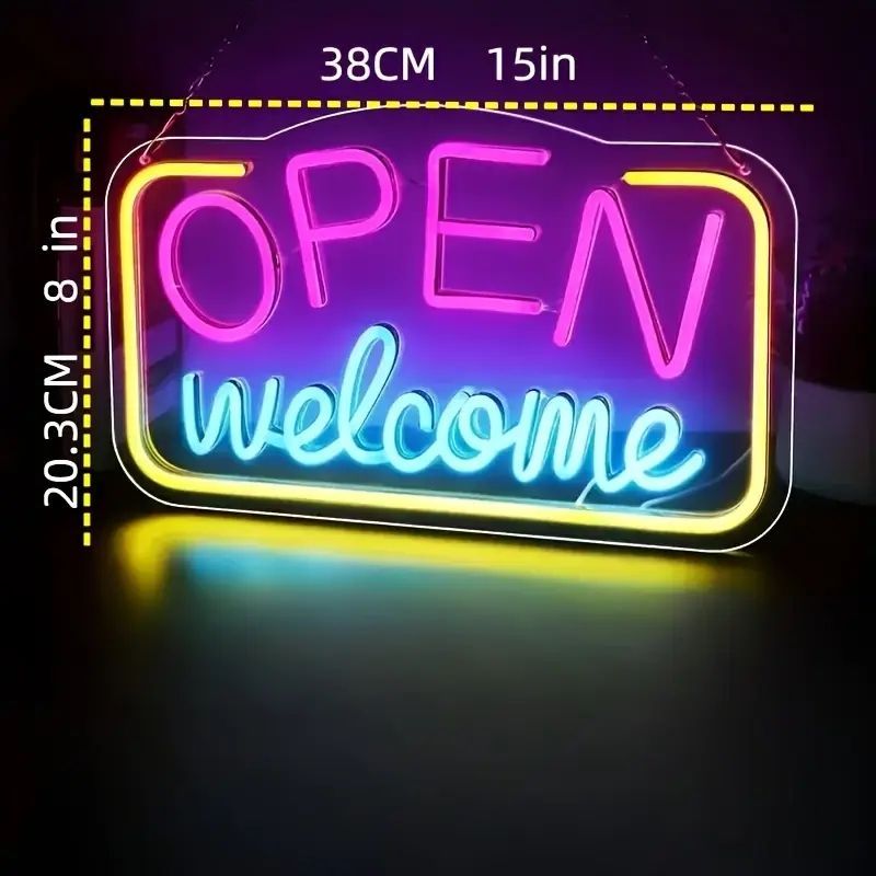 open 看板 ネオン ew 最安値ネオン祭り New オープンウエルカム 看板