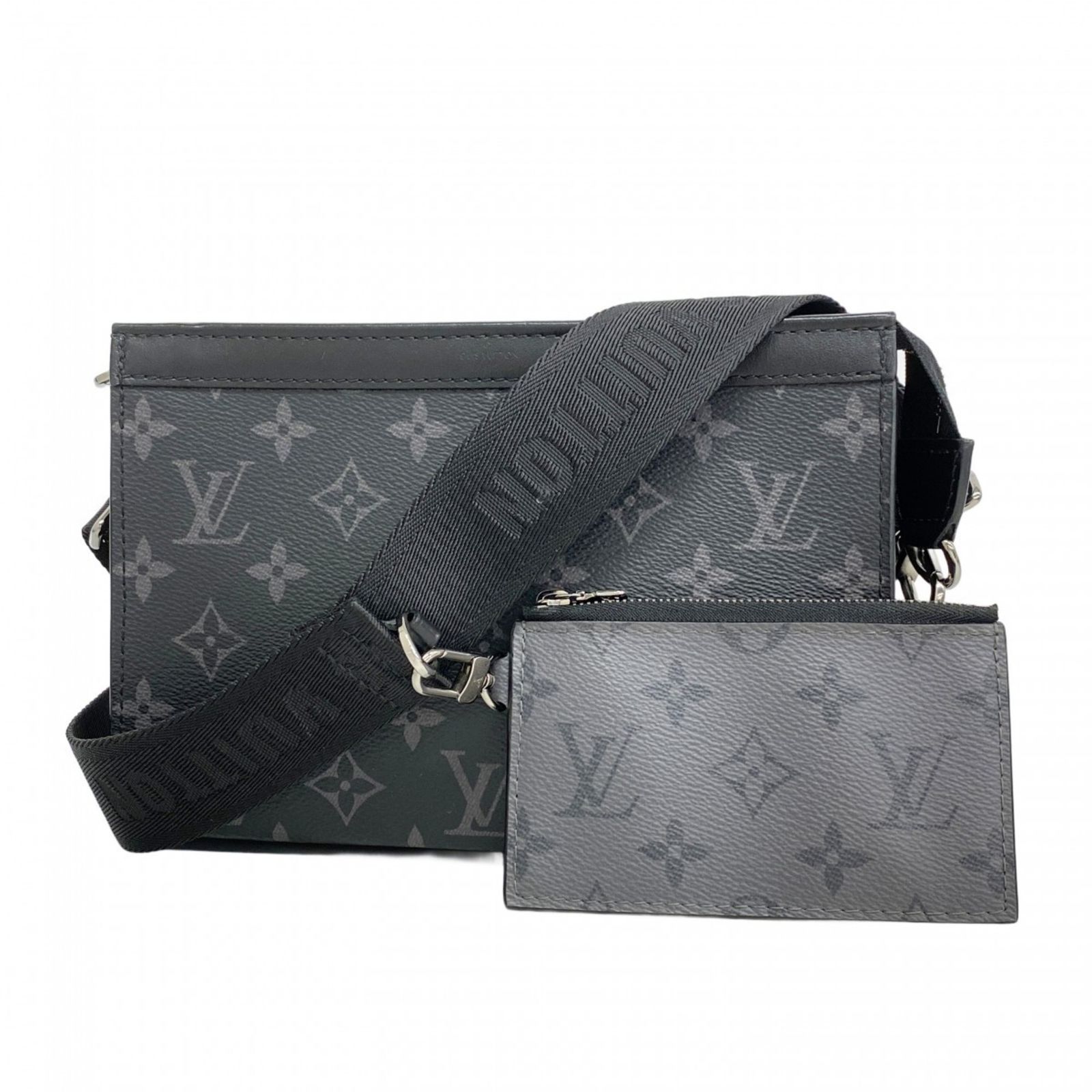 ルイ ヴィトン Louis Vuitton ルイ ヴィトン ショルダーバッグ モノグラム エクリプス リバース ガストン ウェアラブルウォレット M81124 ブラック グレーメンズ