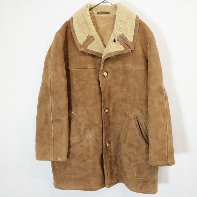 60s Abercrombie&Fitch ムートンコート スエード レザー アバクロ