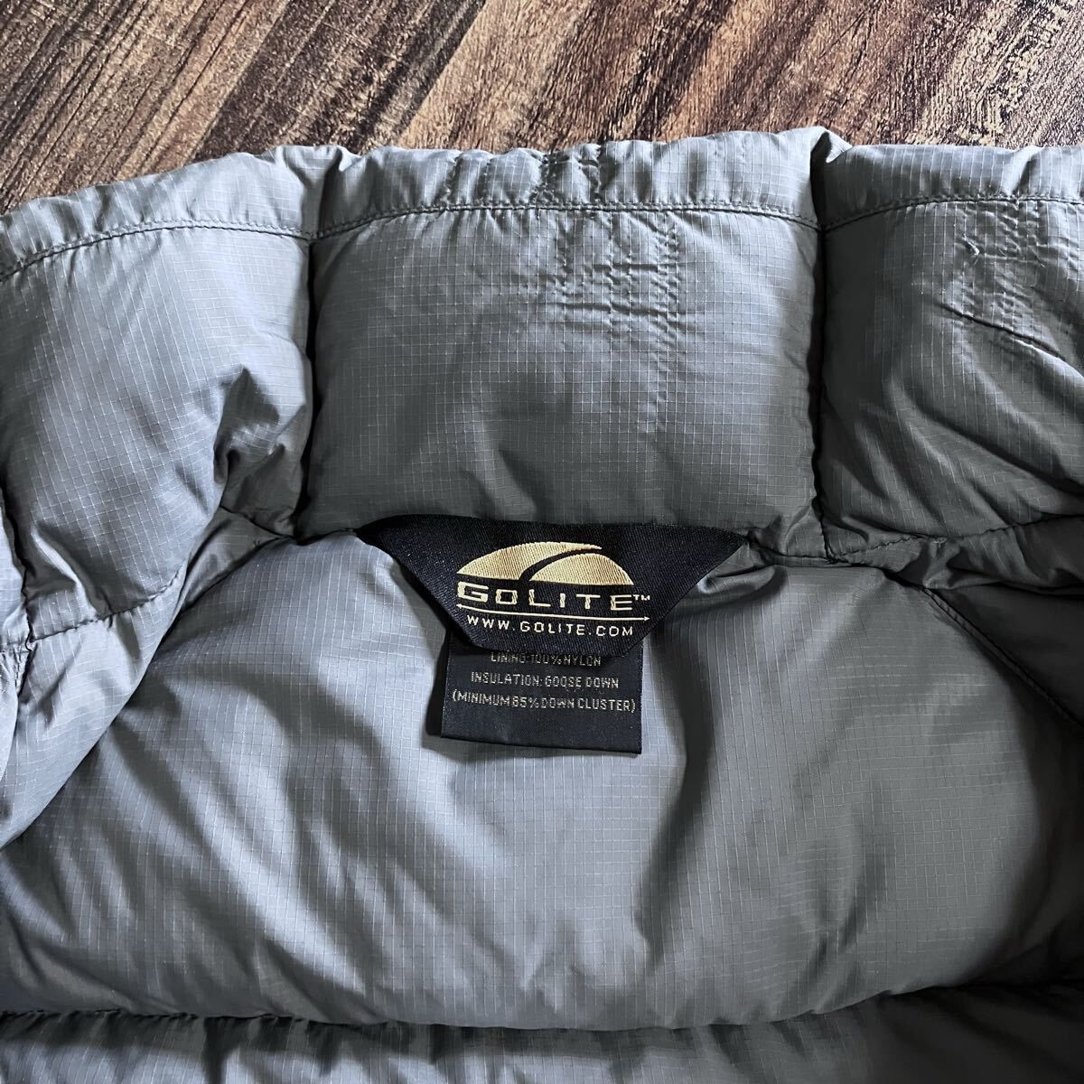 GOLITE ゴーライト 90's GOOSE DOWN JACKET ナイロン ロゴジップ