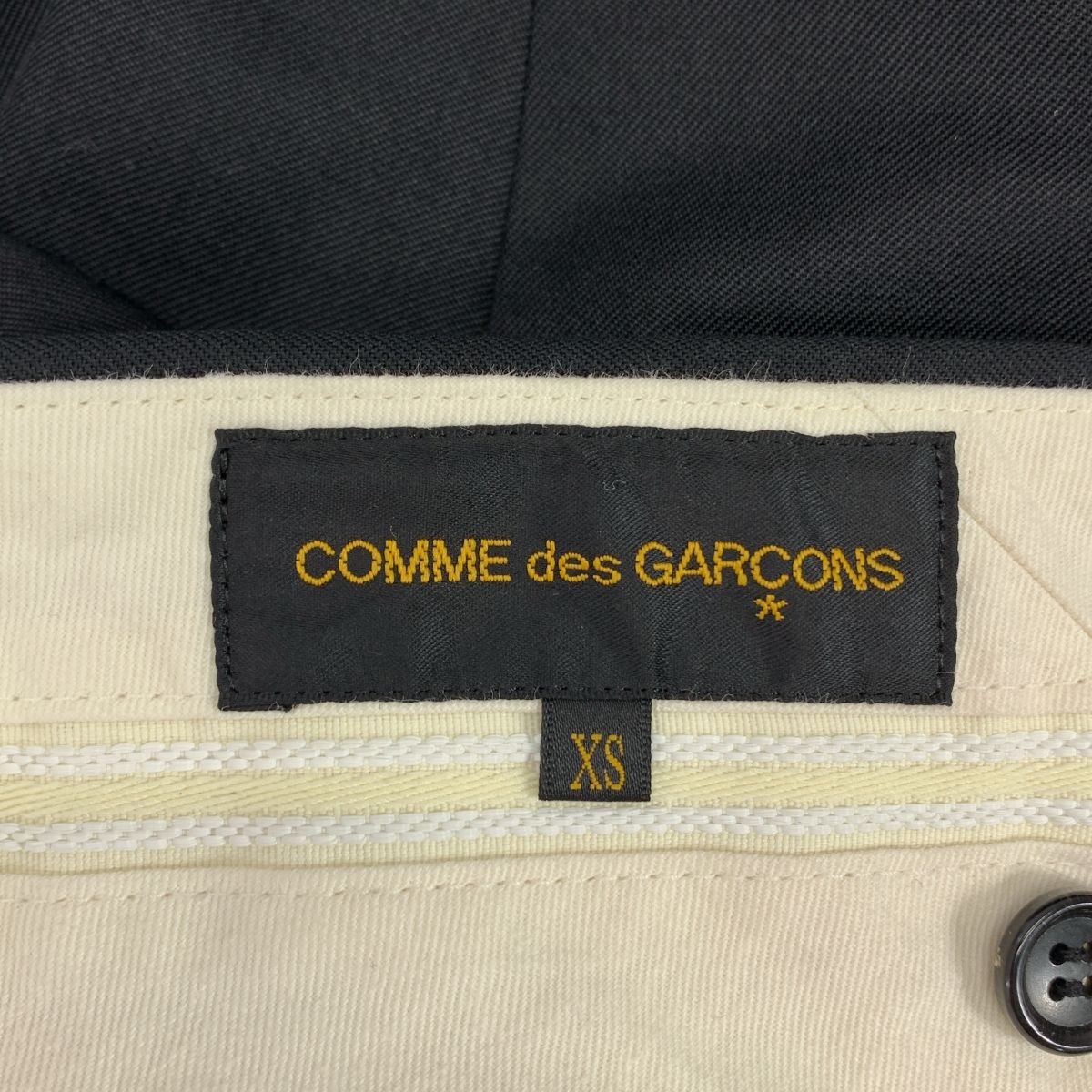 COMME des GARCONS コムデギャルソン 2019SS ウール テーパードパンツ XS ブラック レディース DECORATOM_COM_BR
