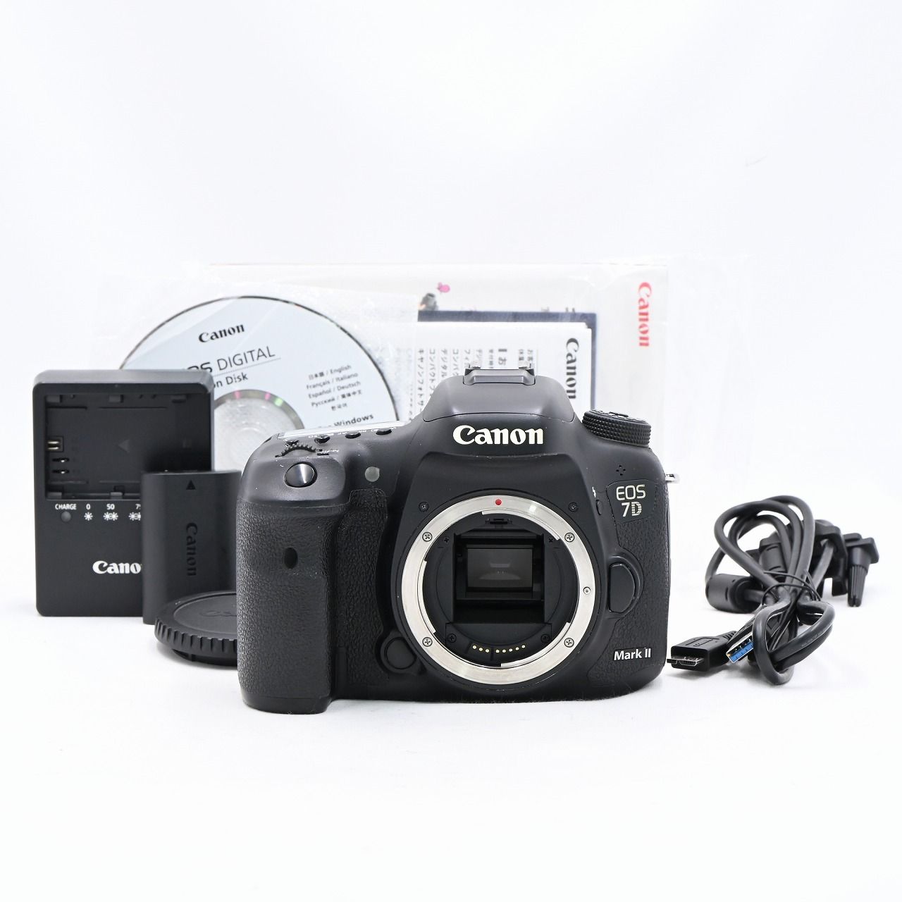Canon EOS7D MarkⅡ ボディ 7D EOS ボディ 0 中古：AB(良品)キヤノン 