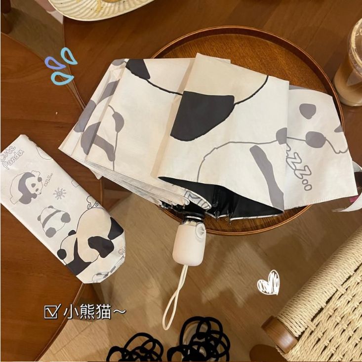 折りたたみ傘 完全遮光 日傘 遮光 panda パンダ好き グッズ
