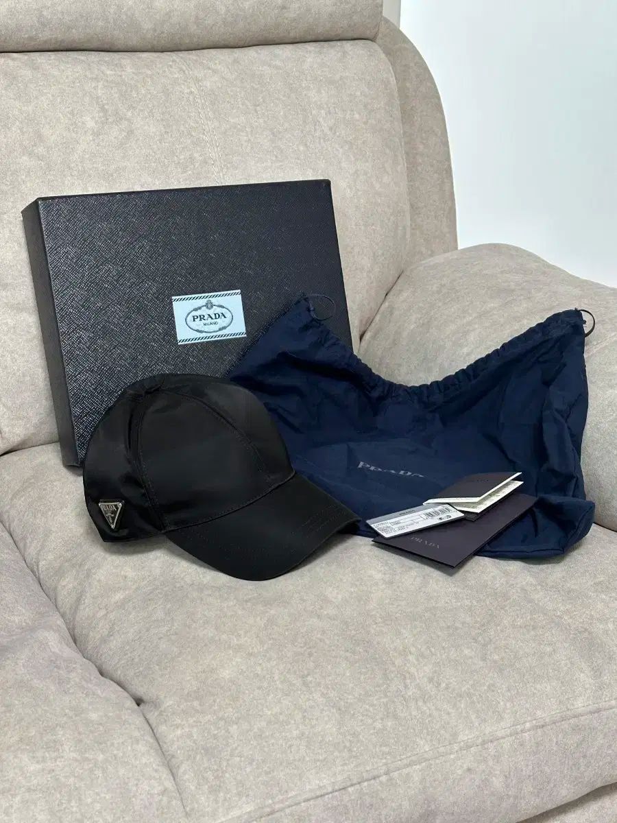 PRADA プラダ リナイロン 帽子 ベースボールキャップ XLサイズ