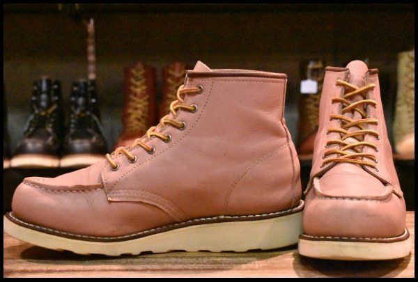 【7B 良品 20年】レッドウィング 3387 ローズバウンダリー ピンク レディース モックトゥ 編み上げ 女性 ブーツ redwing HOPESMORE【EJ797】