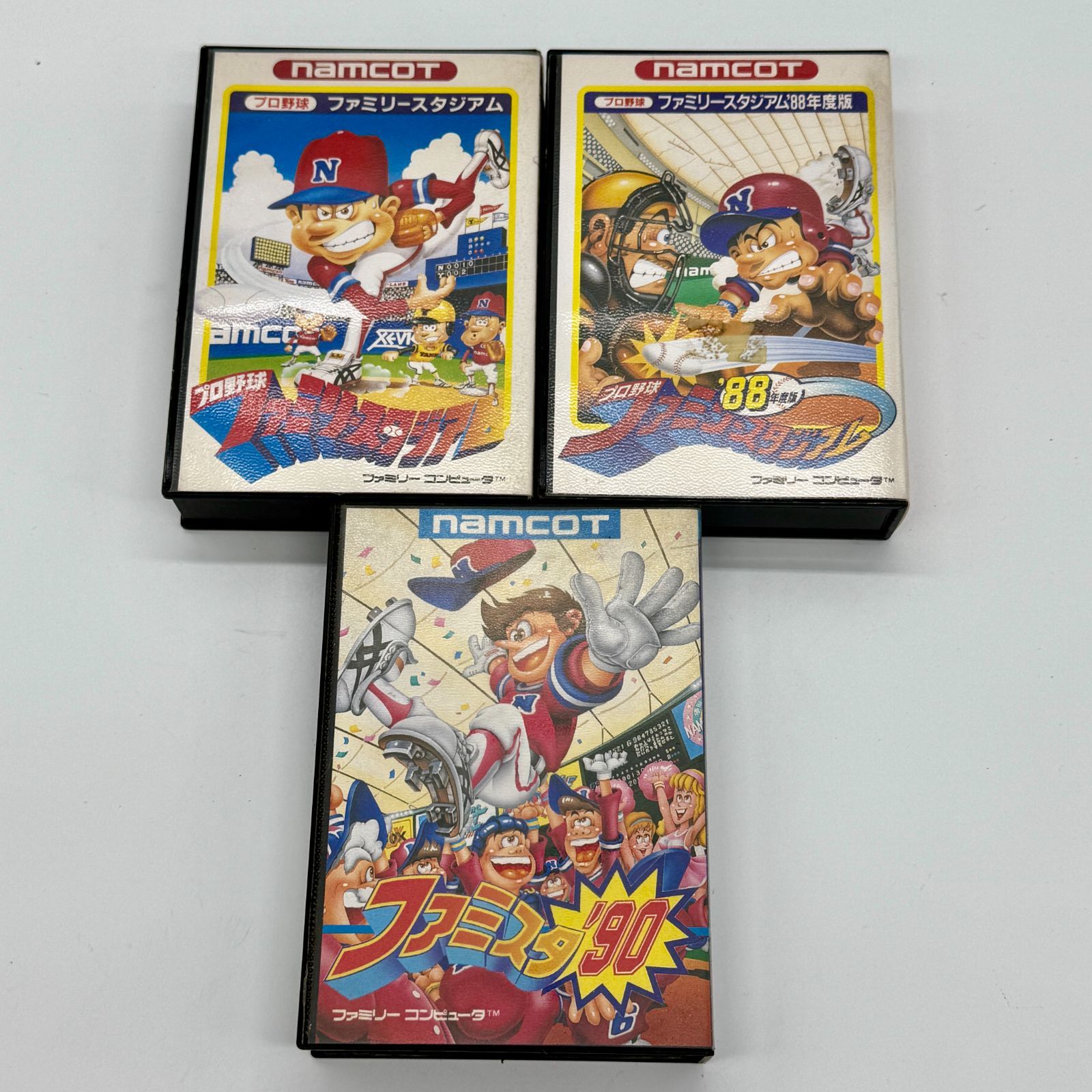 ファミコン用ソフトファミリースタジアム攻略本セット ファミリースタジアム ファミスタ 3本セット ばら売り不可