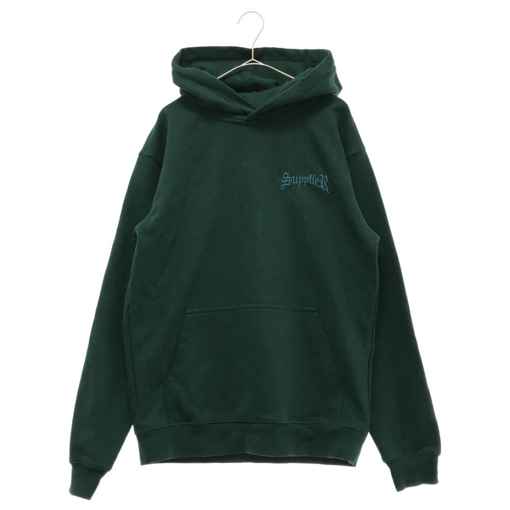 SUPPLIER (サプライヤ) CROSS LOGO HOODIE スウェット パーカー グリーン - メルカリ