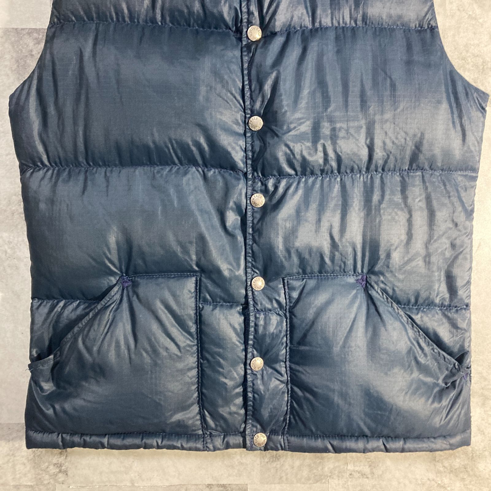 80s USA製 THE NORTH FACE ノースフェイス ダウンベスト 茶タグ