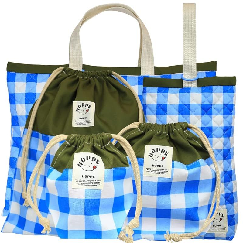 HOPPE 5点セット (ネイビーストライプ) 入園入学5点セット —