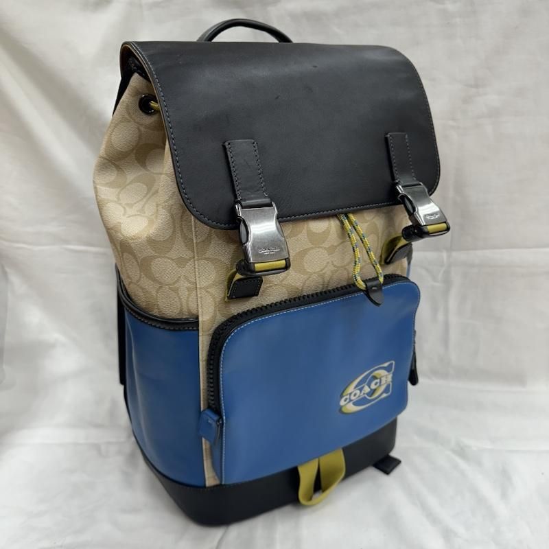 COACH トラック パック・カラーブロック シグネチャー キャンバス 公式