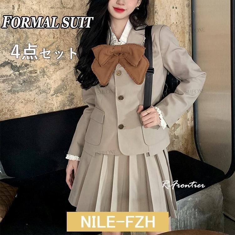 全 卒業式 スーツ 女の子 韓国 制服 フォーマルスーツ 卒服 女の子 大きいサイズ ピアノ発表会 スーツ 4点セット レディース 子供服 入学式 子供スーツ520