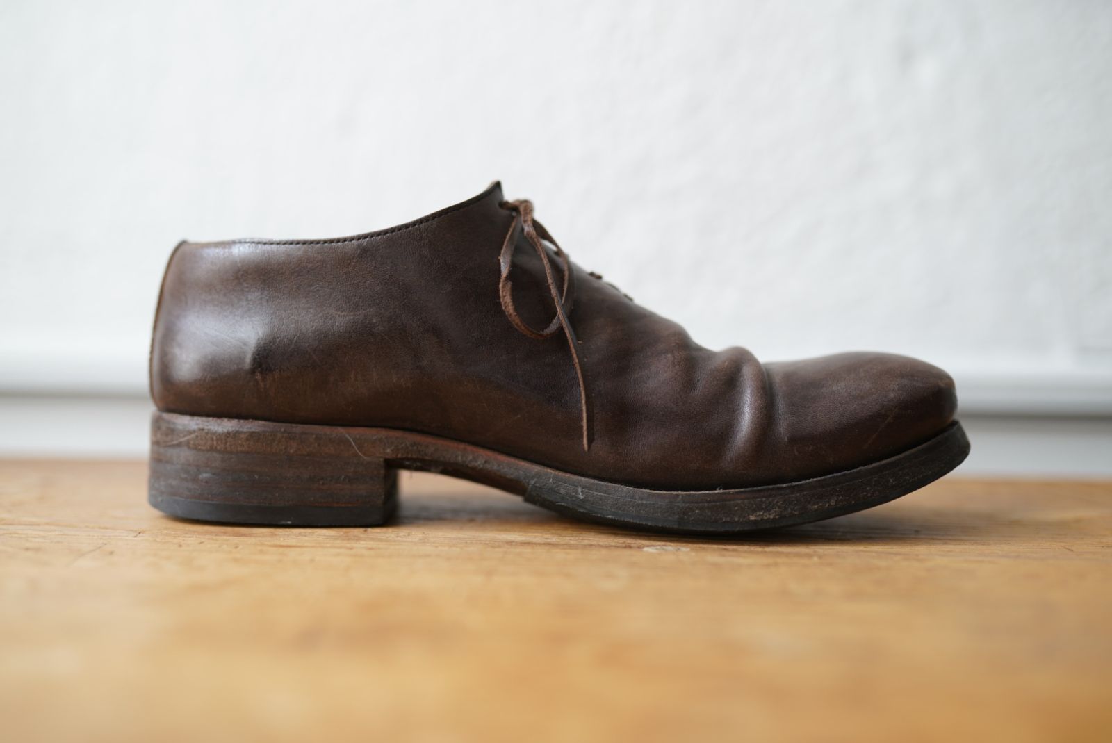 17SS Derby Wholecut ワンピースホースレザーダービーシューズ 