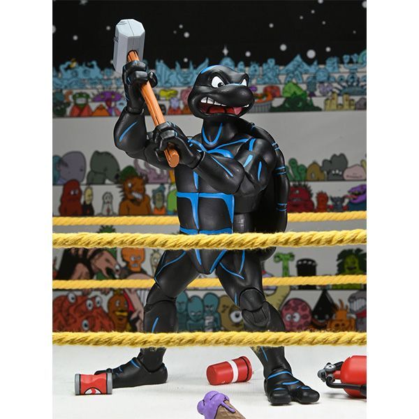 【LA正規品】 タートルズフィギュア “STUMP WRESTLING” TMNT STUMP WRESTLING TURTLES 4 PACK (ARCHIE COMICS) 7