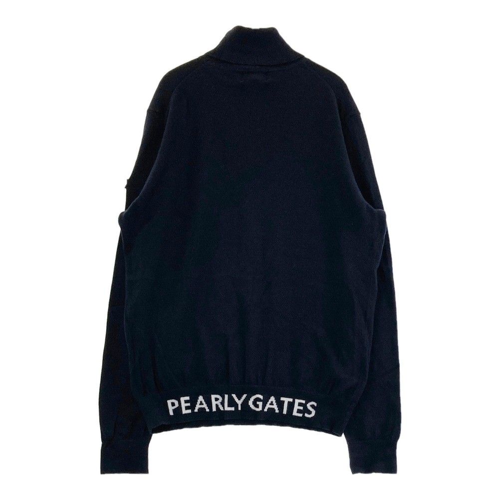 サイズ：2 PEARLY GATES パーリーゲイツ  タートル ニット セーター  ネイビー系 [240101441857] ゴルフウェア レディース ストスト サイズ：2 PEARLY GATES パーリーゲイツ タートル ニット