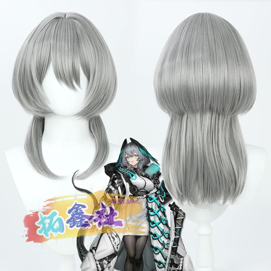 アークナイツ ホルハイヤ コスプレ ウィッグ 羽 髪飾り 付き 翼ある蛇