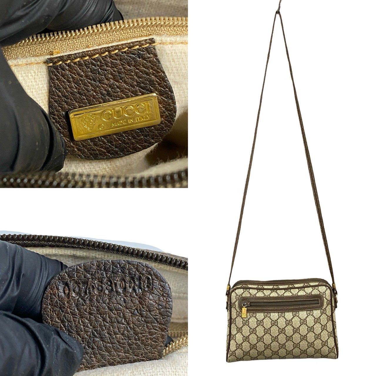 極 美品 希少品 GUCCI グッチ オールドグッチ ヴィンテージ GG ロゴ