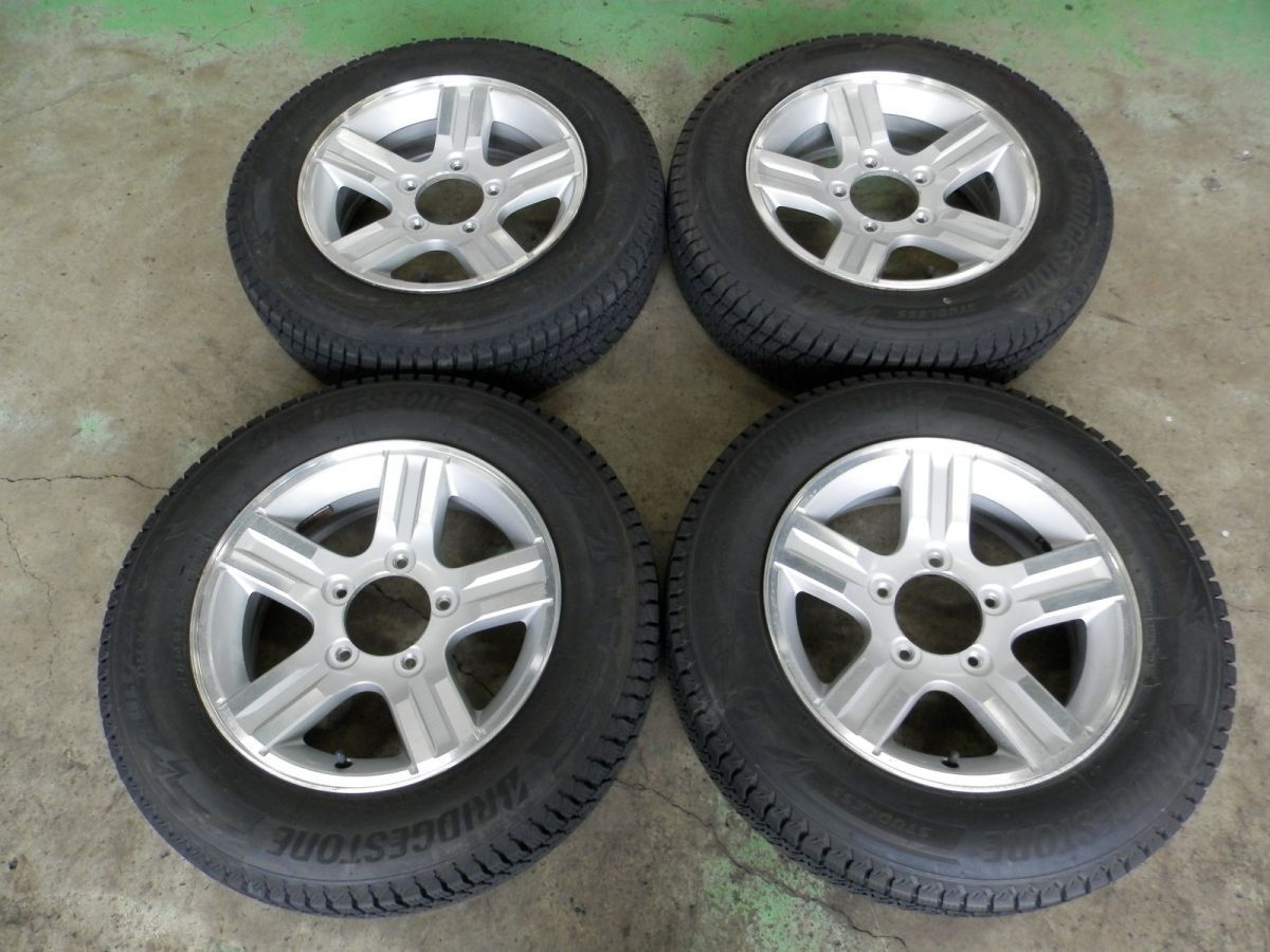スズキ JB23W ジムニー 16インチ 純正アルミホイール付スタッドレスタイヤ 4本SET 175 80R16 製 5.5J 22 5H 139.7