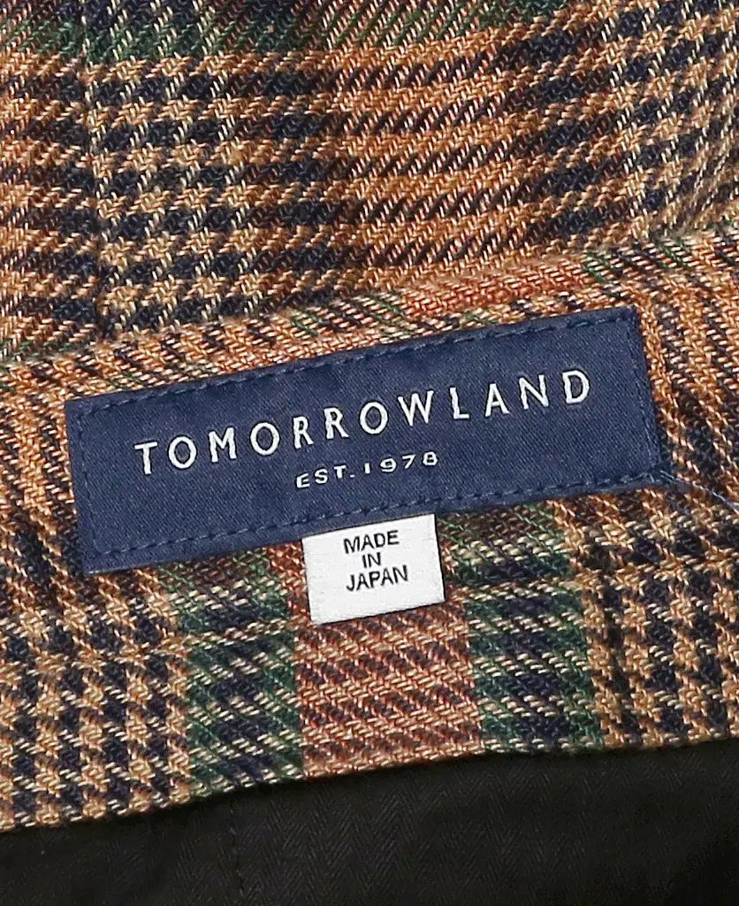  トゥモローランド Tomorrowland リネン CHECK スリム パンツ チノパン パンツ