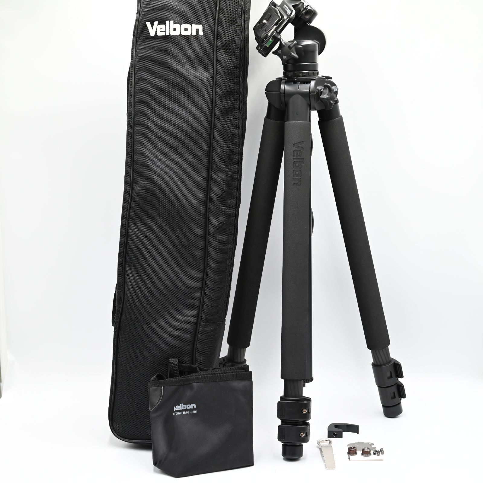 極上品】Velbon カーボン三脚 Geo Carmagne E635M II 3段 レバー