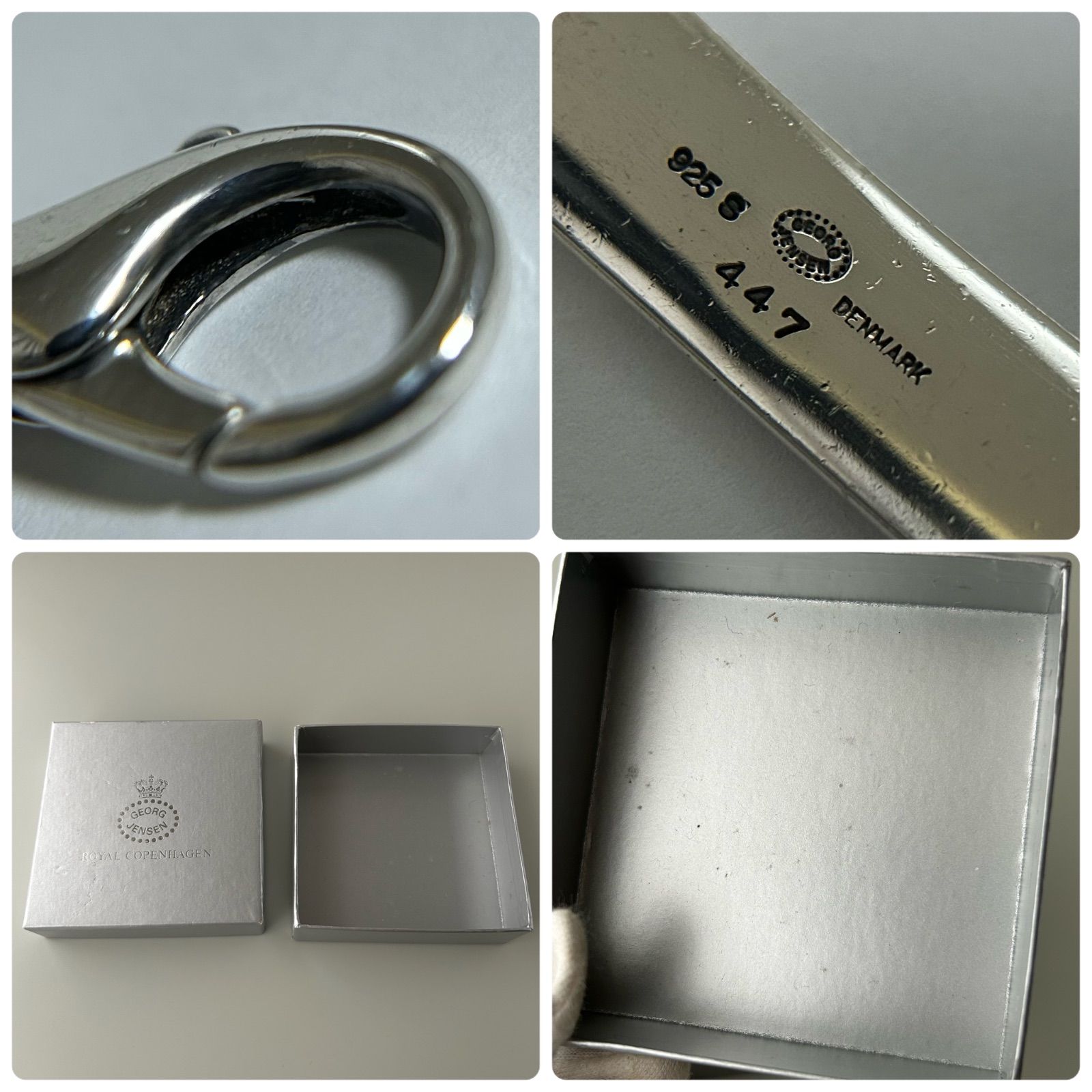 美品 ブレスレット ♯474 ジョージジェンセン/  ジョージジェンセン ブレスレット ID 447 AG925 Flemming