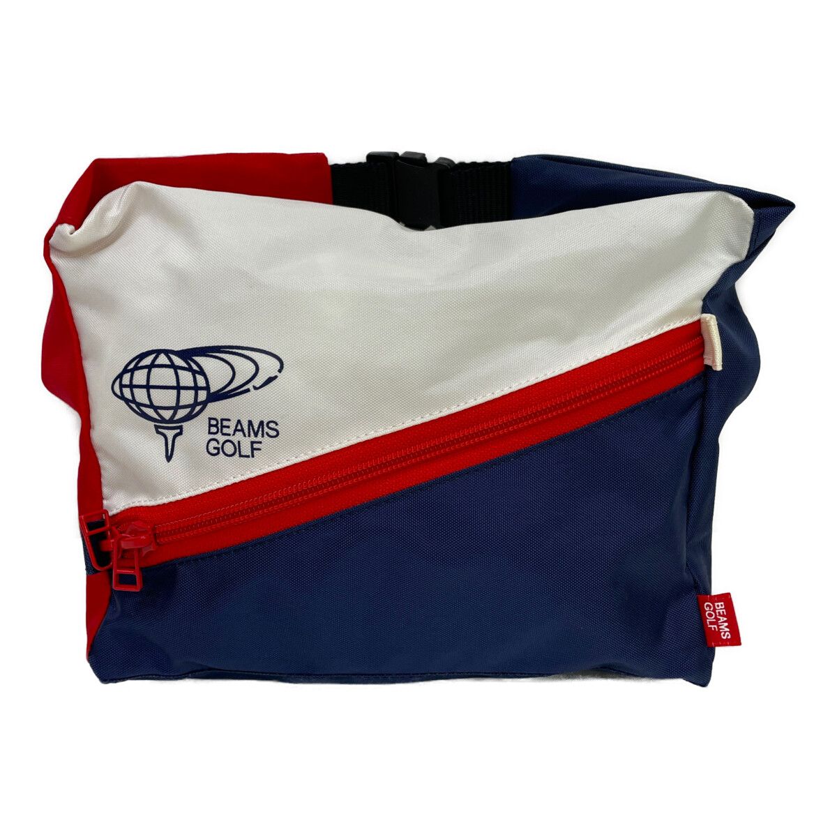 <BEAMS GOLF>× <BRIEFING> トリコロール 別注【中古】 中古 ビームスゴルフ BEAMSGOLF カートバッグ トリコロール 紺