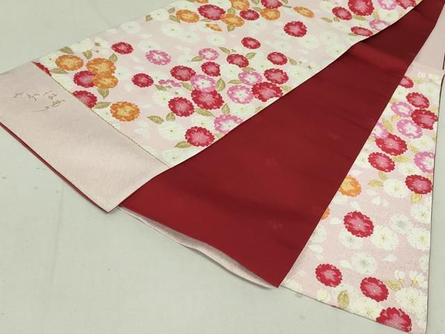 平和屋着物●森英恵・HANAE MORI　西陣　佐々木染織謹製　六通柄袋帯　唐織　古代桜　金糸　証紙付き　正絹　逸品　DAAT0368ob 平和屋着物○森英恵・HANAE MORI 西陣 佐々木染織謹製 六通柄袋帯 唐織