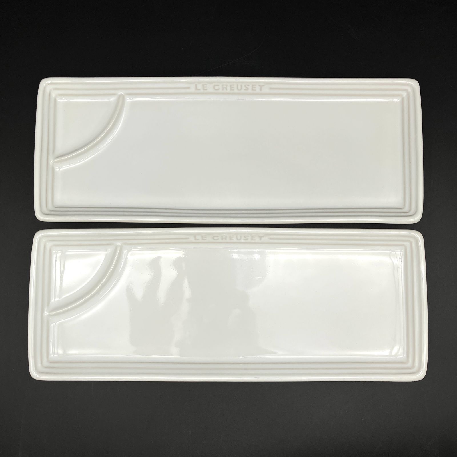 未使用】LE CREUSET ルクルーゼ ジャポネスク さかなプレート 2枚