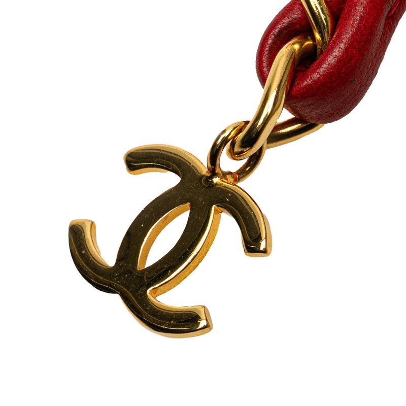 CHANEL シャネル ココマーク レザー ベルト レッド ゴールド レディース 楽天市場】シャネル ココマーク ベルト ダブルチェーン ゴールド