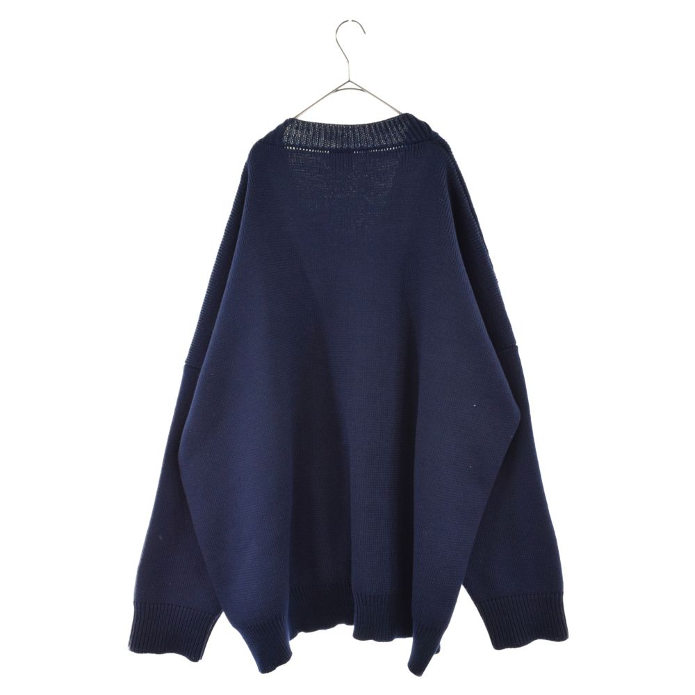 VETEMENTS (ヴェトモン) 18AW OVERSIZED CARDIGAN NAVY オーバーサイズ ...