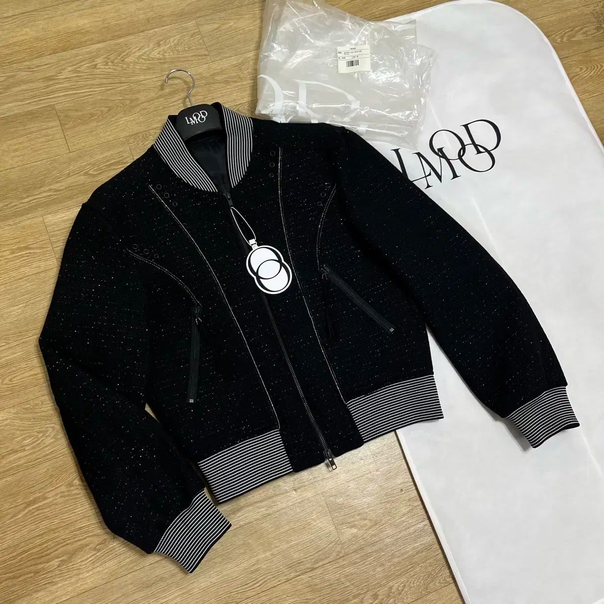 新品 LMOOD(エルムード) 休日 ツイード バーシティ マン