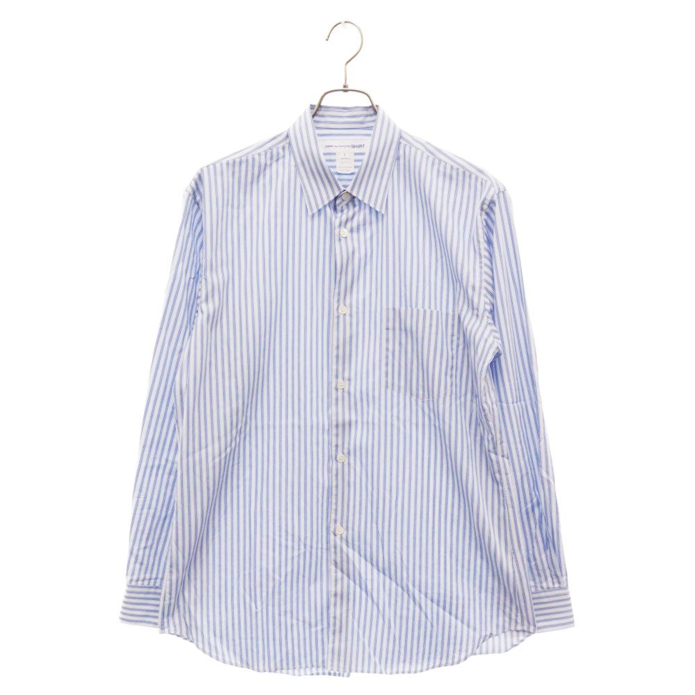 COMME des GARCONS SHIRT (コムデギャルソンシャツ) FOREVER NARROW CLASSIC ナロークラシック ストライプ  長袖シャツ ブルー FO03B201 - メルカリ