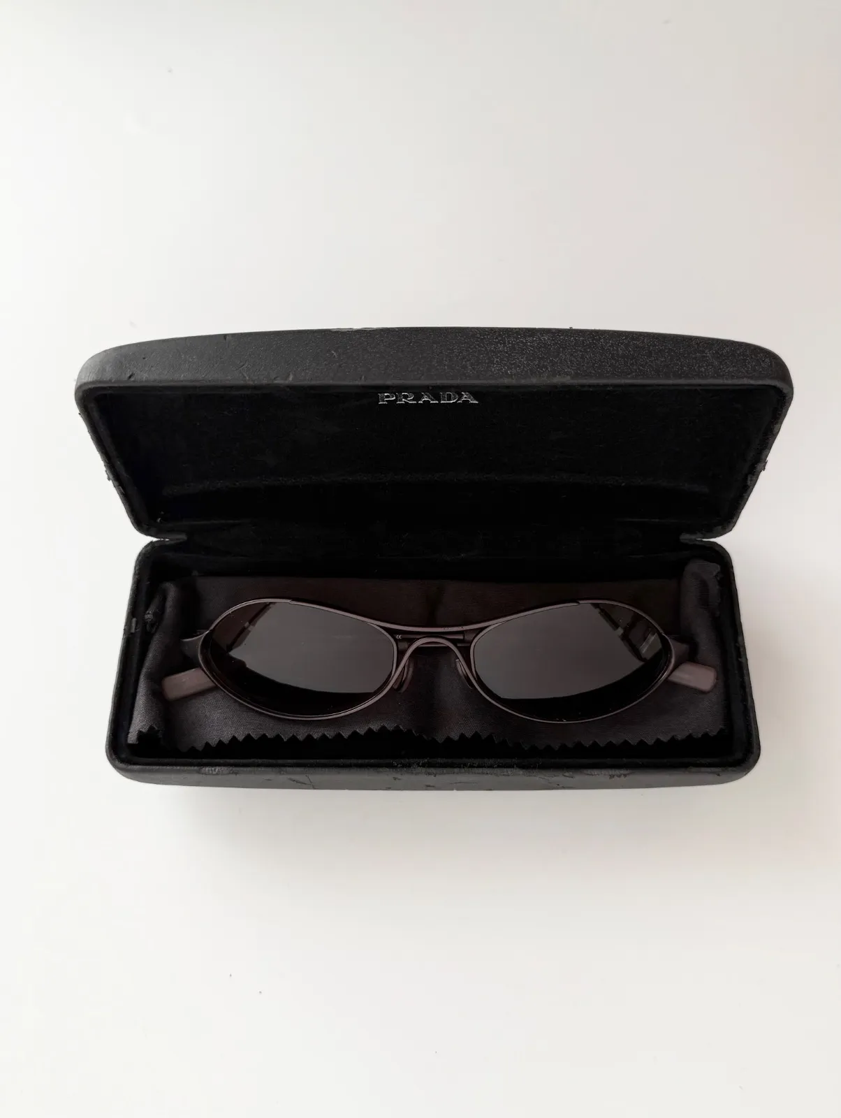 デッドストック級　2000年代　PRADA アーカイブ天然ホーン　サングラス PRADA(プラダ) 00's Archive metal frame sunglasses アーカイブ