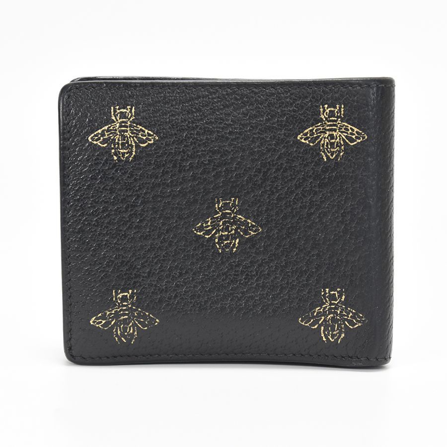 Bランク】GUCCI グッチ 二つ折り財布 Bee Star ビースター 495053 DJ2KT 8474 メンズ ブラック 黒 財布 ウォレット  中古 - メルカリ