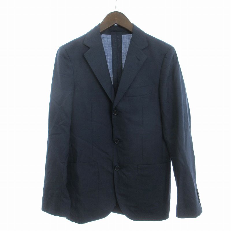 UNITED ARROWS リネンブレザージャケットネイビー