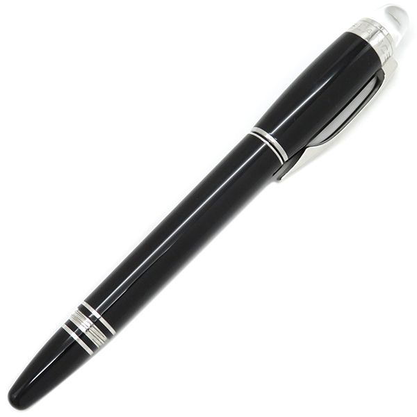 モンブラン Montblanc 万年筆 スターウォーカー メタル プレシャスレジン ブラック×シルバー 黒 F 細字 25600