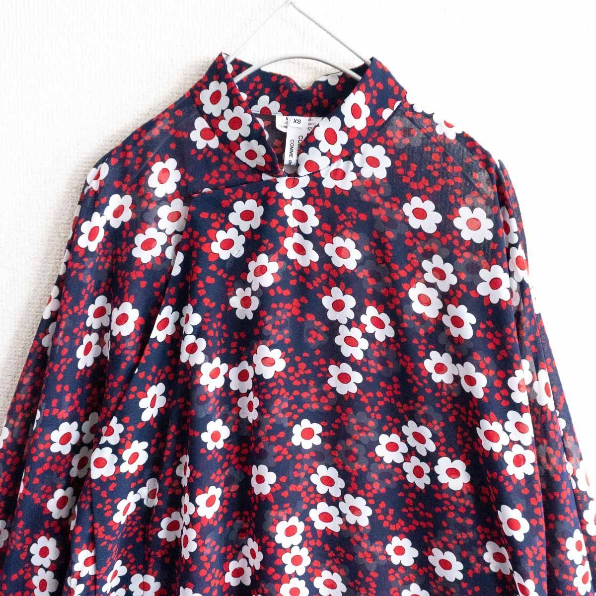 極美品】COMME des GARCONS 【 2022SS/花柄 チャイナワンピース