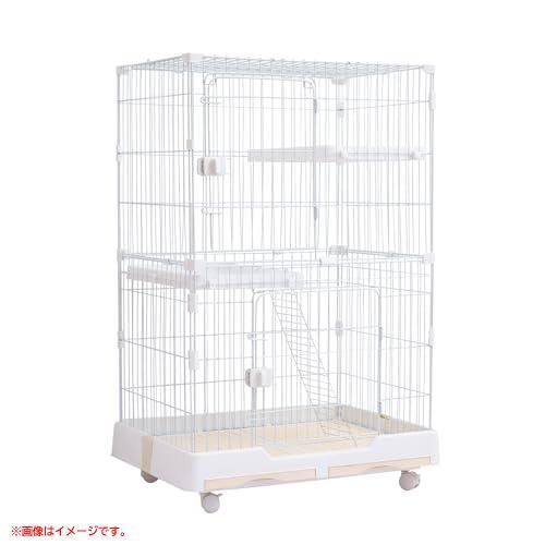 D8406◆訳あり ♥ キャットケージ 猫 ケージ 1段 2段 3段 多頭飼い 脱走防止扉 ハンモック キャスター付き コンパクト ペット用品 PETTOM CD131