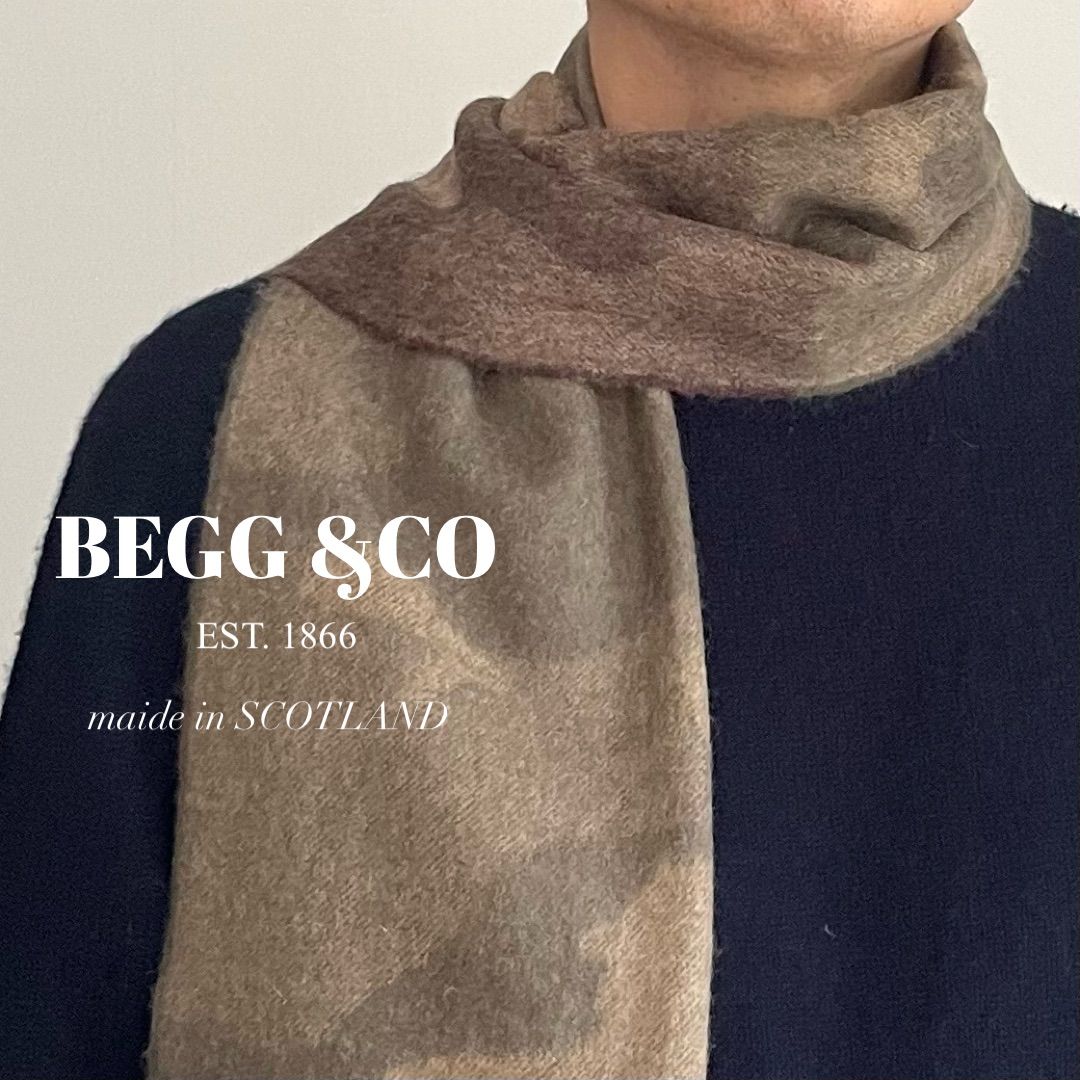 ●BEGG&CO × BARNEYS NEW YORK ウールアンゴラマフラー ○BEGG&CO × BARNEYS NEW YORK ウールアンゴラマフラー