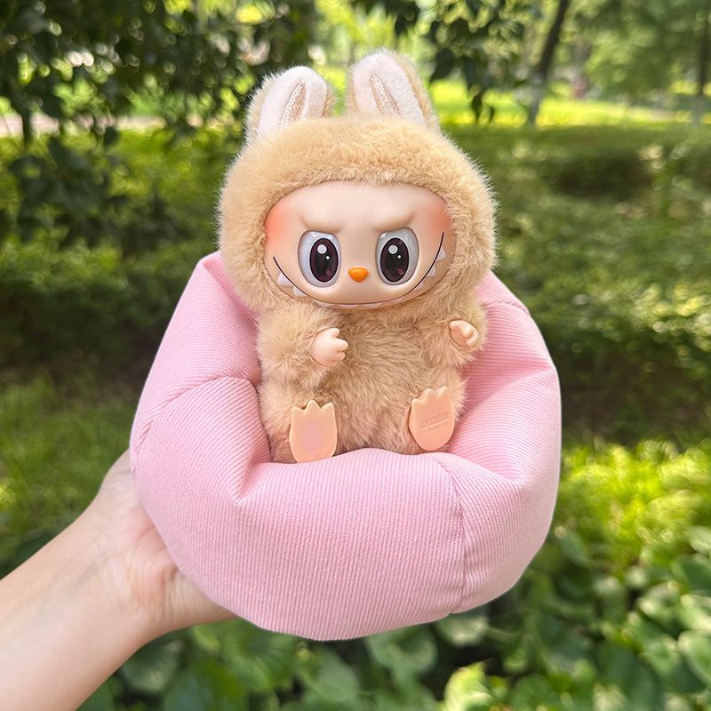 2セット】LABUBU系 ラブブ対応 ぬいぐるみ用 ソファ シンプル可愛い