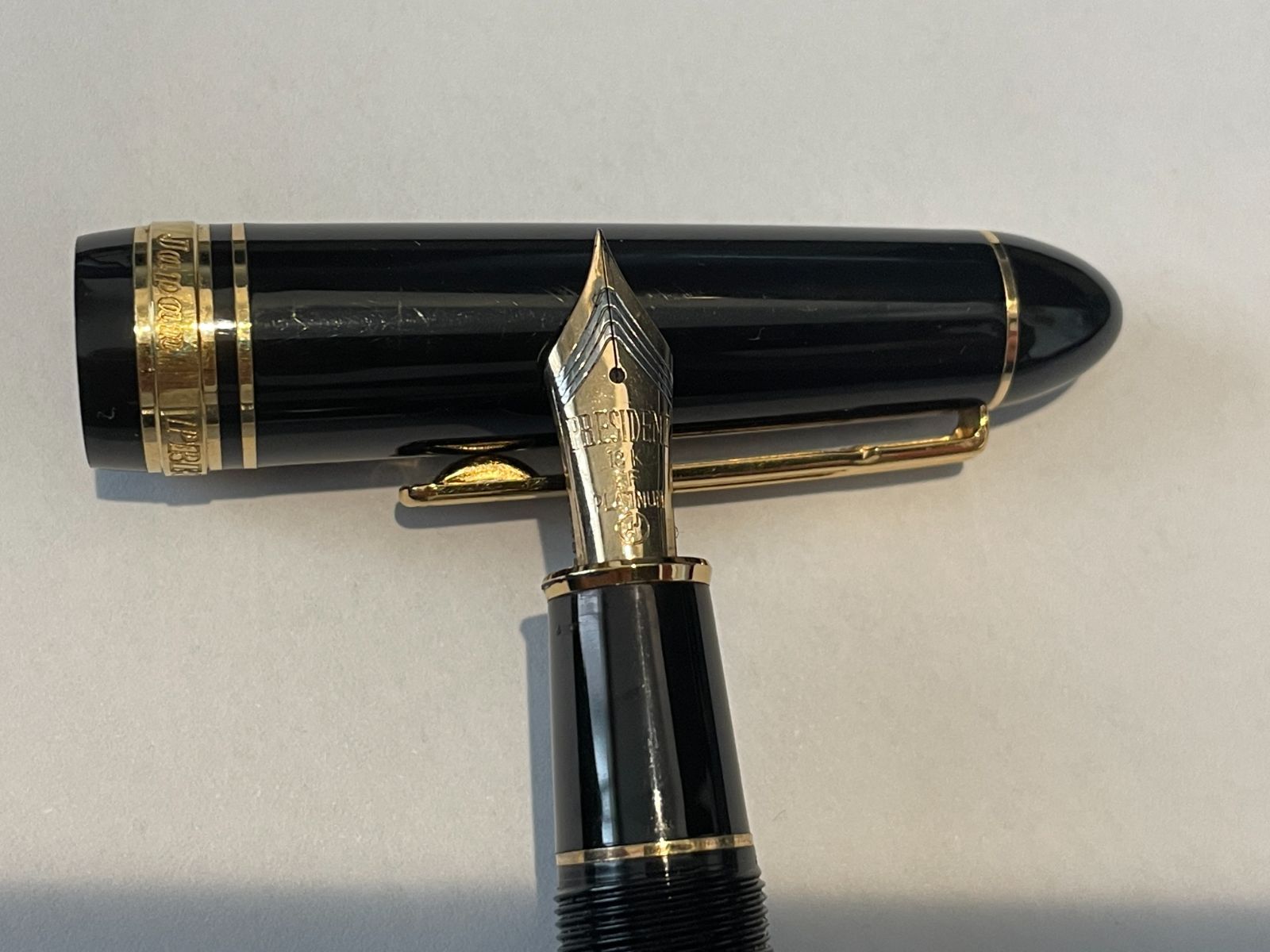 プレジデント EF（極細） プラチナ プレジデント PRESIDENT 万年筆 18K