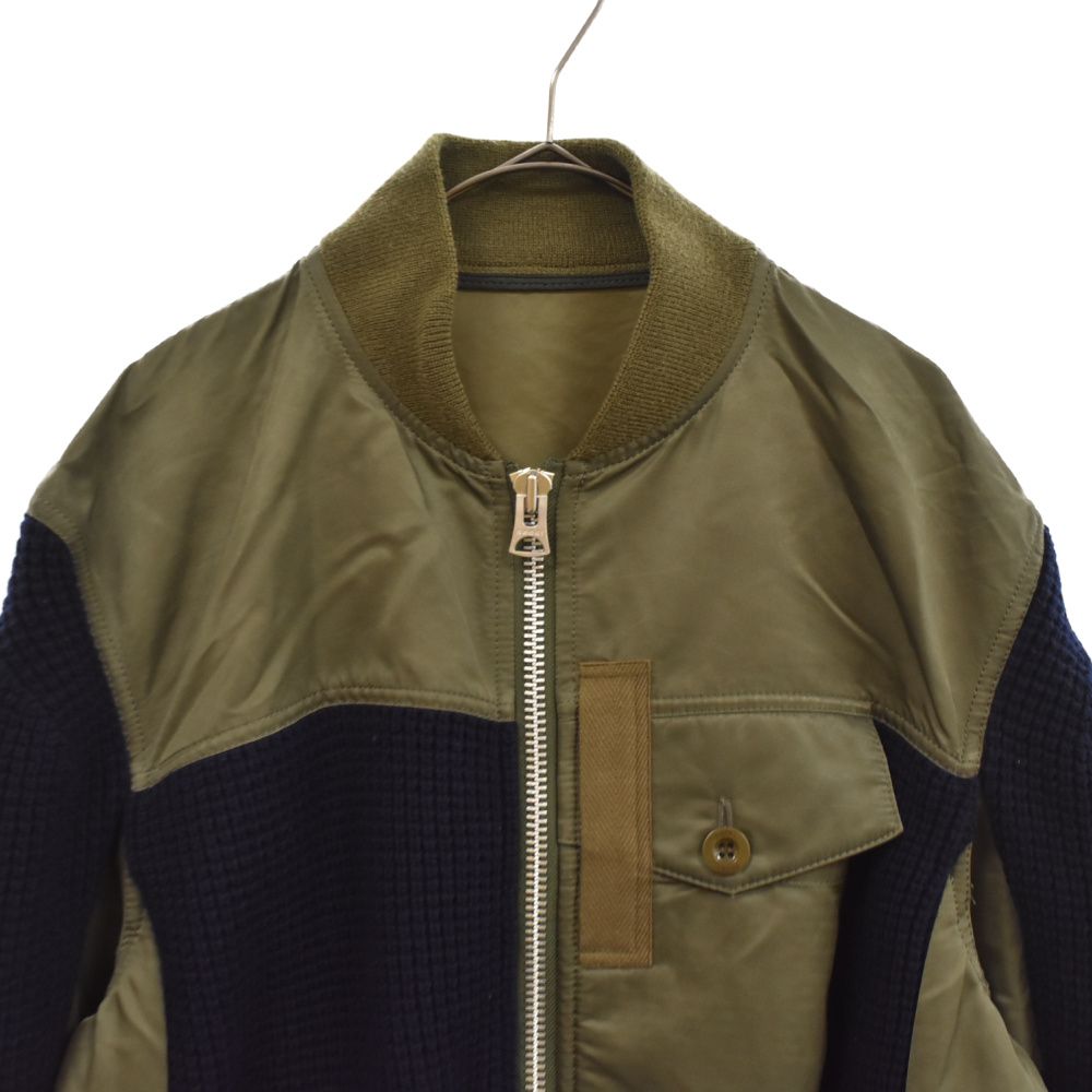 sacai サカイ 20SS ナイロンニット ドッキングブルゾン Sacai サカイ：20SS ナイロンニット_ドッキングブルゾン