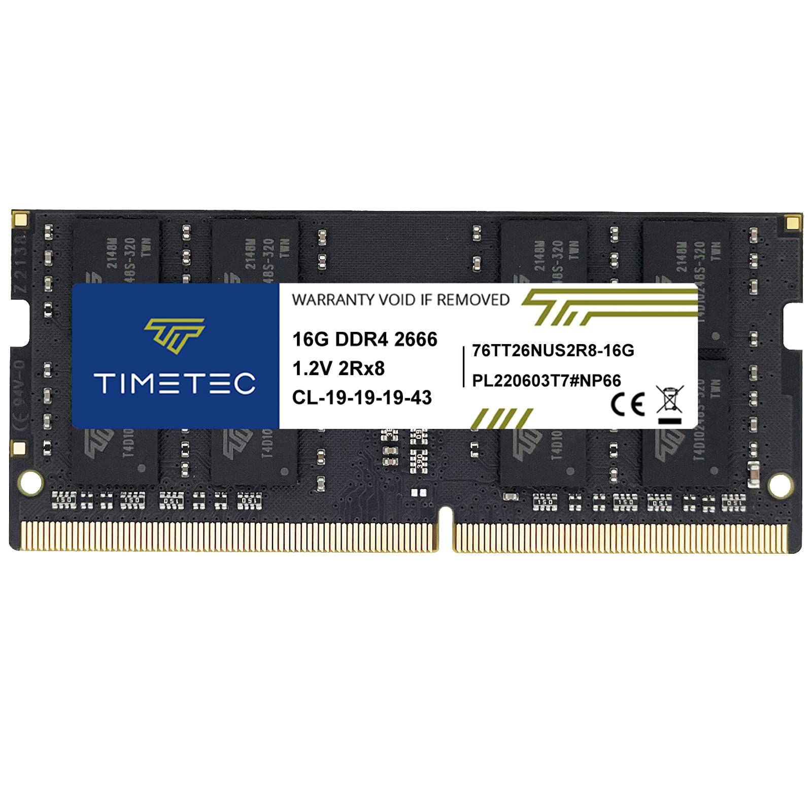 Timetec ノートPC用メモリ DDR4 2666MHz オンライン PC4-21300 260 Pin